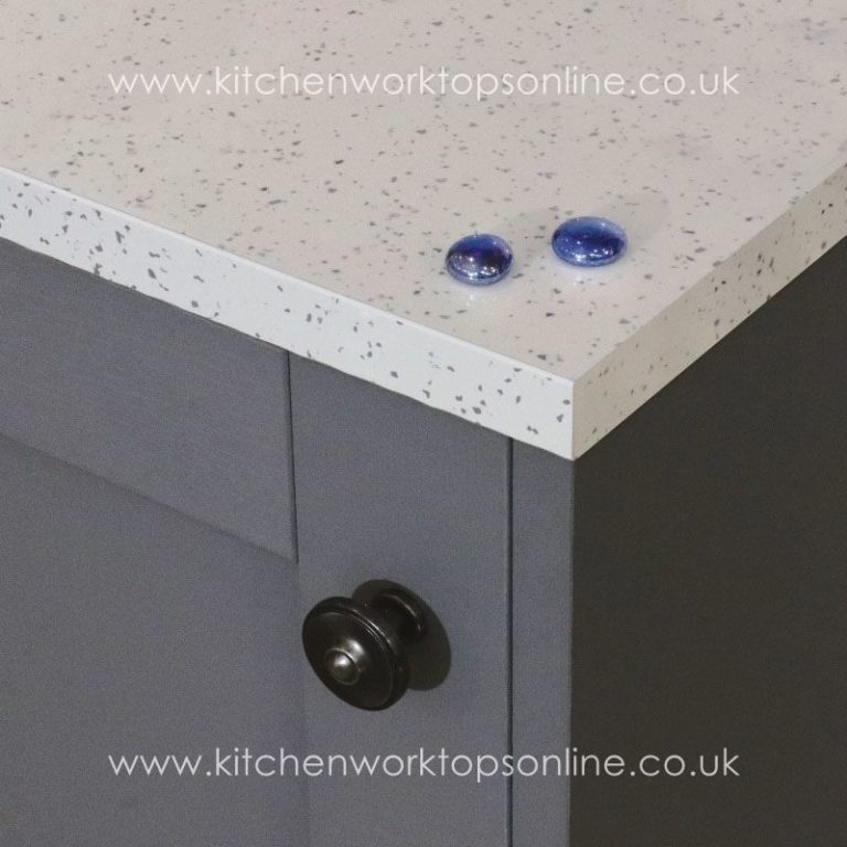 White Quartz Square Edge Kitchen Worktops Online