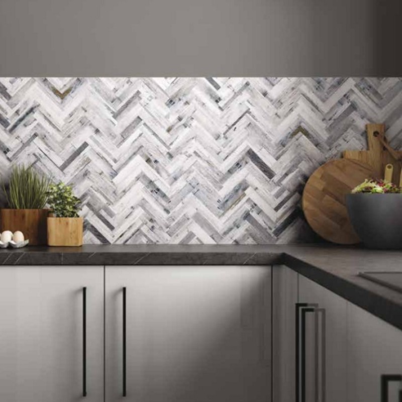herringbone splash back