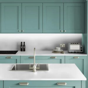 Alternative view of Crisp White Square Edge Worktop