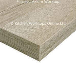 beached wood square edge laminate kitchen worktop