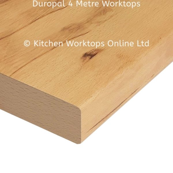Duropal 4 metre kitchen worktop in beech crenata