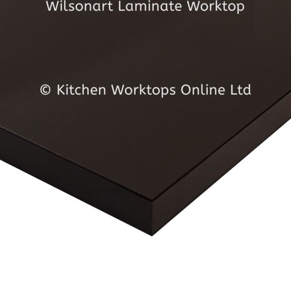 black square edge laminate worktop