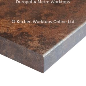 Duropal kitchen worktop in ceramic rust