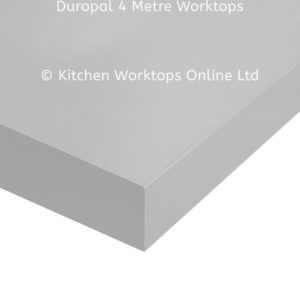 Duropal 4 metre square edge kitchen worktop in light grey