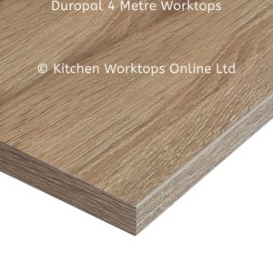 Duropal sonoma oak grey square edge 4 metre worktop