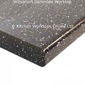 strass noir laminate worktop