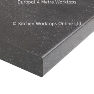 Duropal 4 metre kitchen worktop in terrazzo nero