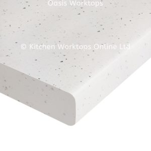 Oasis laminate worktop white sparkle