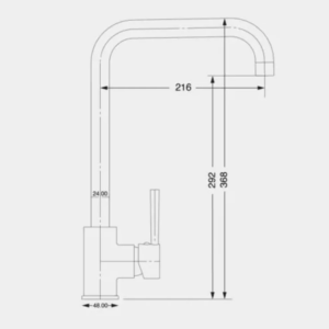 Cascatone Side Lever Chrome Tap - Image 3