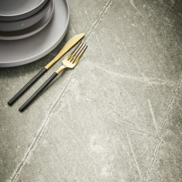 grey marble effect worktop with texture
