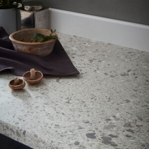 light grey stone effect worktop