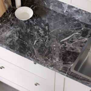 Alternative view of Marqunia Marble Laminate Worktop