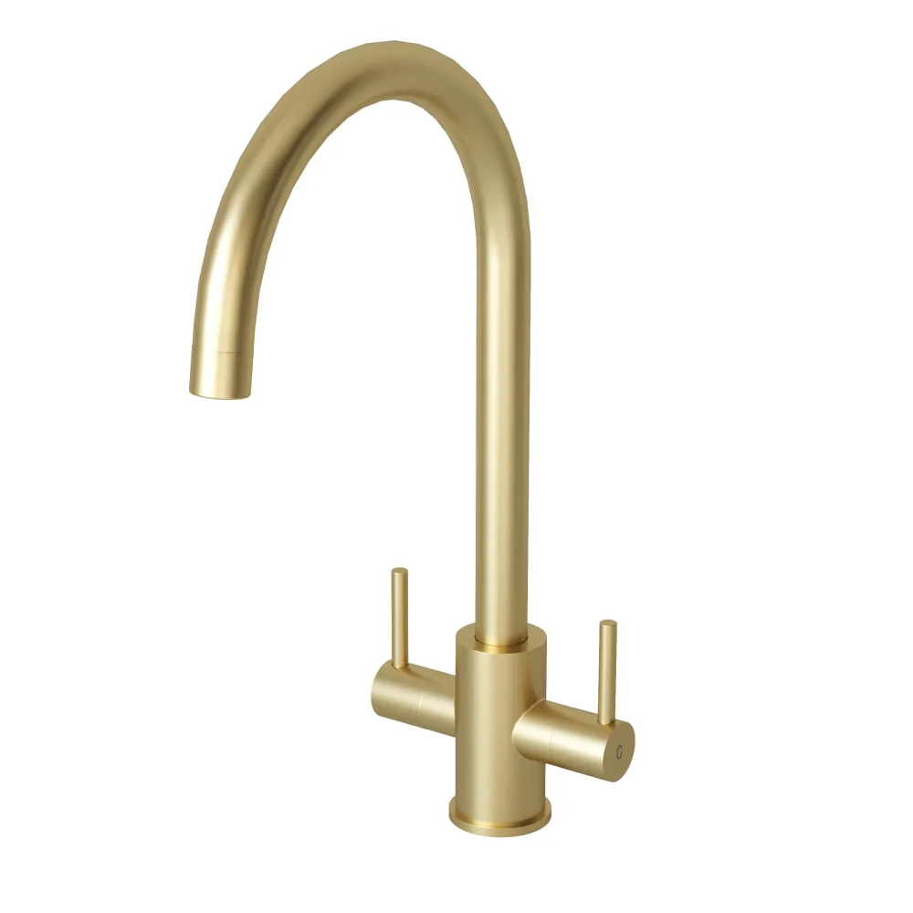 Twin Lever Brass Tap