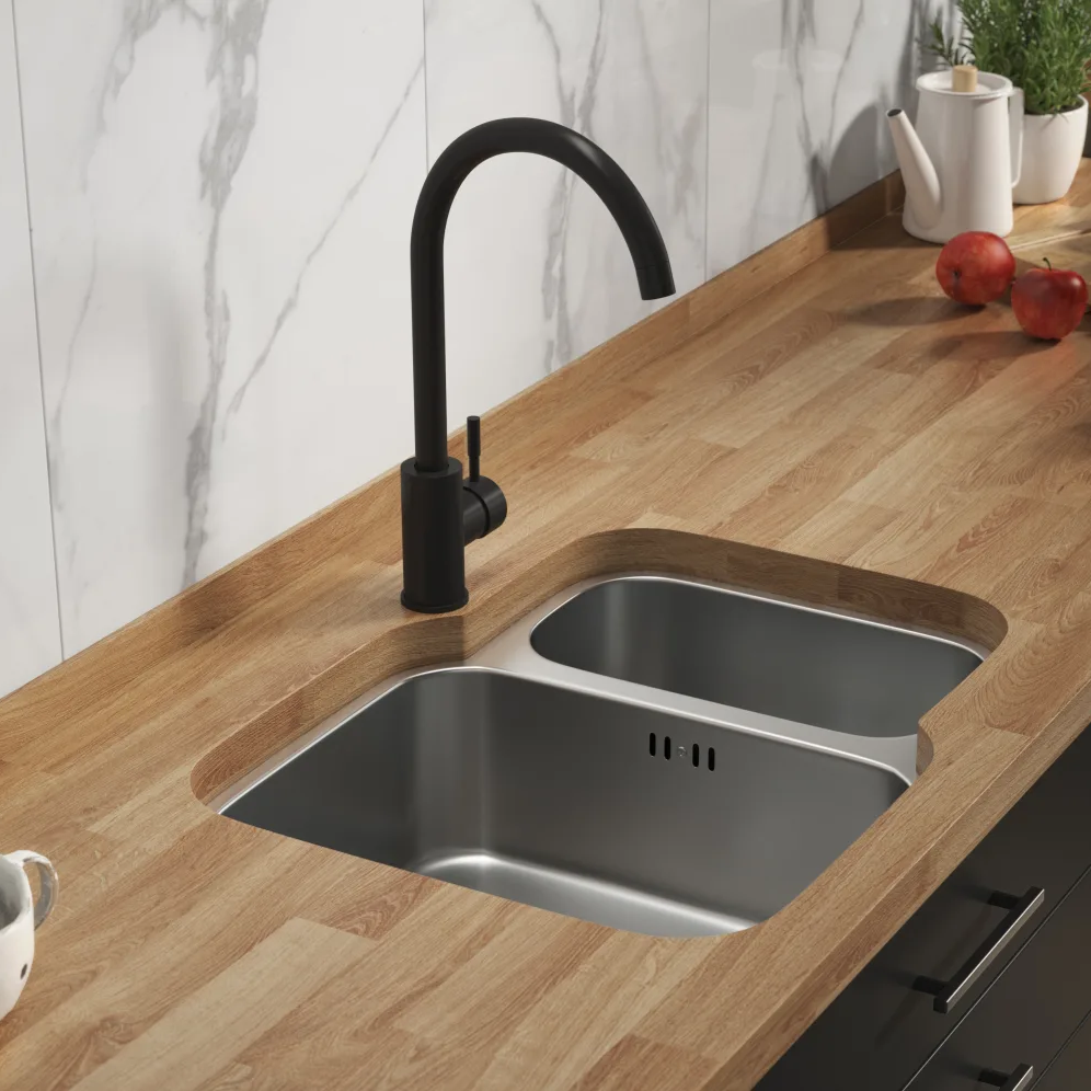 Side Lever Matt Black Tap - Image 3
