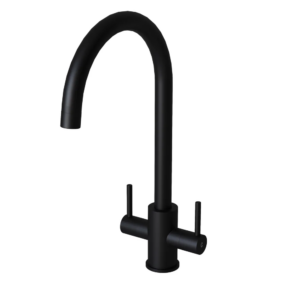 Twin Lever Matt Black Tap